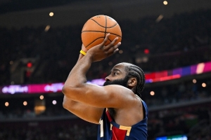 哈登155场季后赛命中三分 超杜兰特与库里 独享历史第二