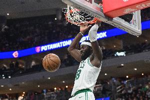 肆虐篮筐！奎塔接球单臂砸扣&博纳双手补扣回应