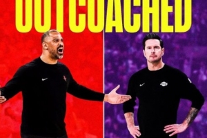 记者：火湖系列赛充分诠释了教练在季后赛有多么重要