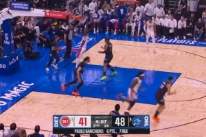 比你哥强！奥萨尔腾空暴起再献补扣 攻防两端无处不在