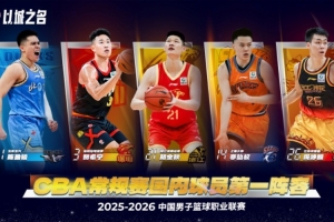 CBA国内球员第一阵容：陈盈骏、贺希宁、胡金秋、李弘权、庞峥麟