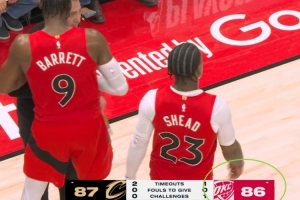 我打卫冕冠军？ESPN全美直播乌龙 骑士的对手从猛龙变成了雷霆