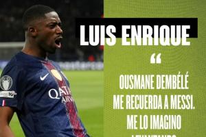 恩里克：登贝莱让我想起梅西15年踢拜仁，登贝莱配得上再拿金球