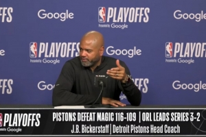 【完整版】 活塞主帅：坎宁安不会让我们输球的 我们现在背靠绝境