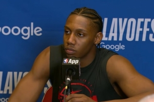 【完整版】巴雷特：哈登来替补席拿球是不尊重 我们已退无可退